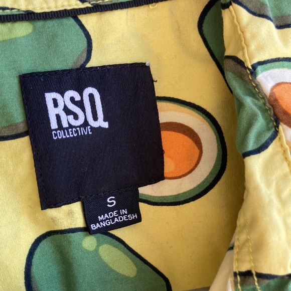 RSQ collective men’s avocado small collared button down shirt - Picture 3 of 8